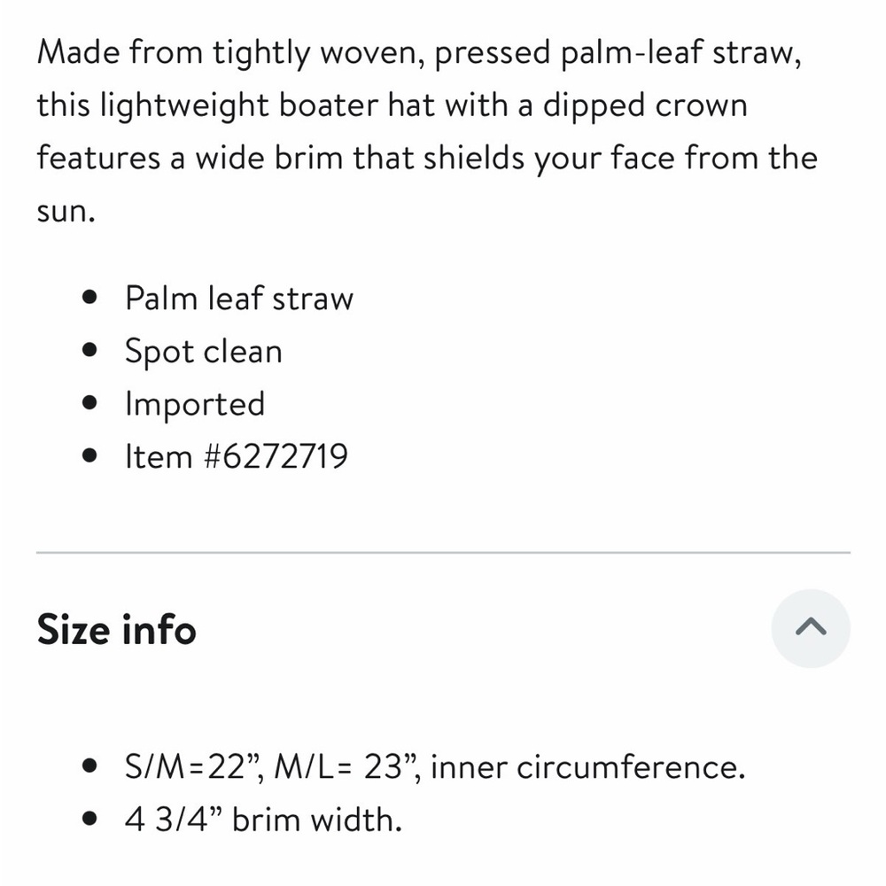 Lack Of Color Palma Wide Brim Straw Hat - Natural Tan Large/Extra Large L XL - Picture 7 of 7